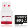 (TS2GUSD-P3) ����� ������ Transcend, �������� microSD (T-Flash), 2�� (��� ��������� ���������) + ��������� RDP3