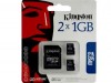 (SDC 2GB-2P1A) ����� ������ ��������, �������� microSD (T-Flash), 2�� (��� ��������� ���������) - 2�� + ������� SD