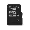 (SDC4 16GBSP) ����� ������ Kingston, �������� microSD (T-Flash) ����� 4, 16�� microSDHC ��� ��������